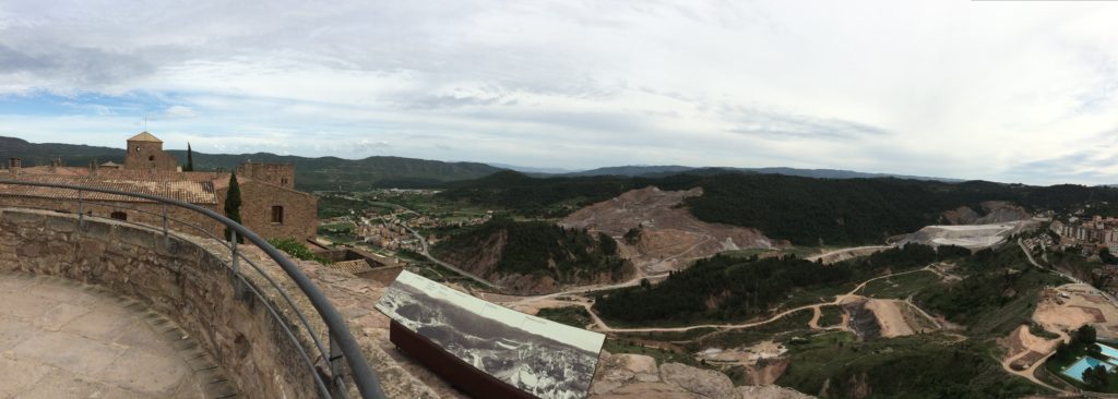 The view from Cardona Castle